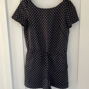 Polka dot short jumpsuit
